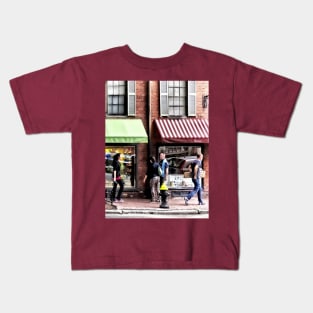 Boston MA - Street With Candy Store and Bakery Kids T-Shirt